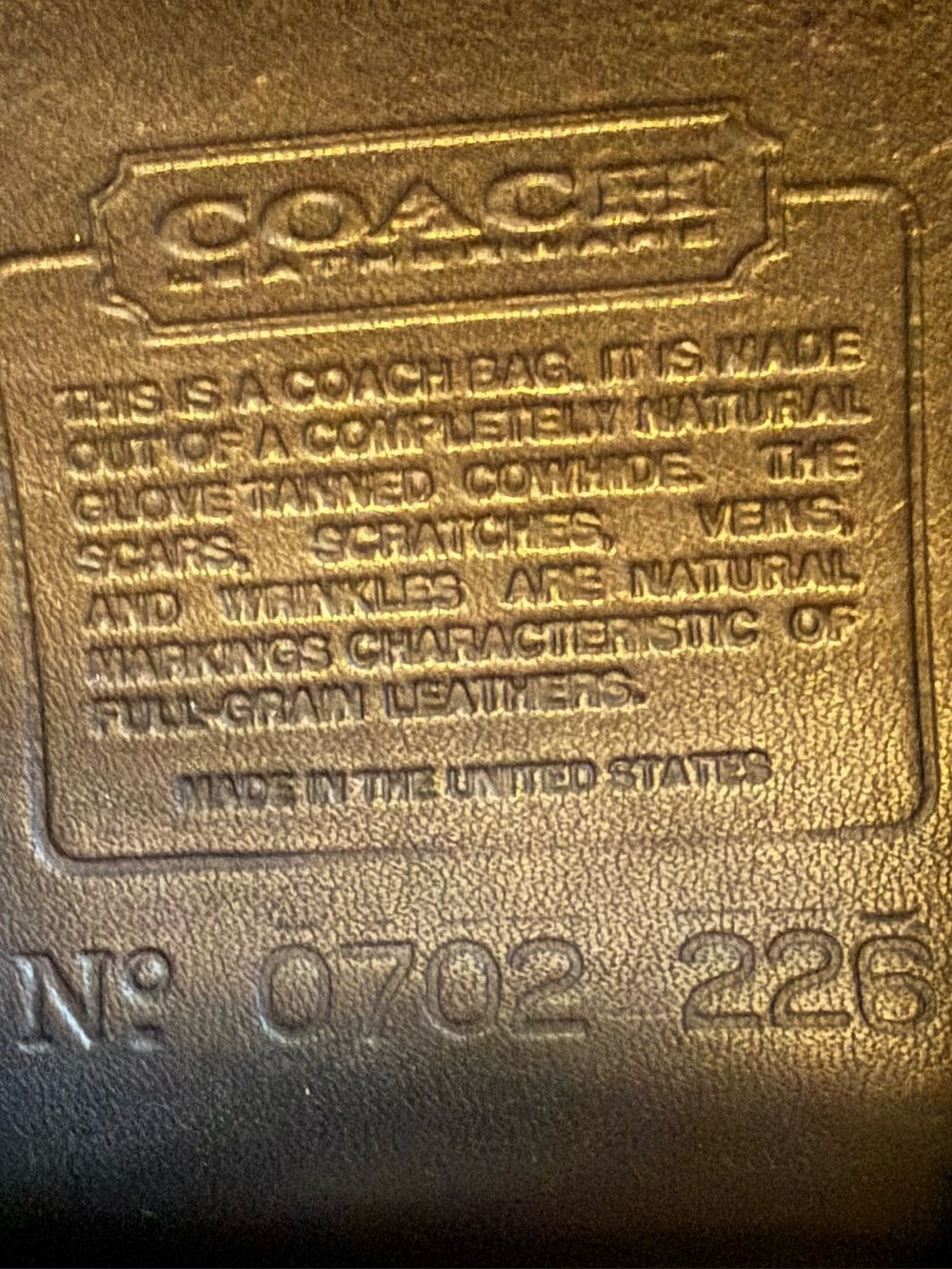 Vintage Coach LOGAN BAG 9907 black with brass - Picture 9 of 14